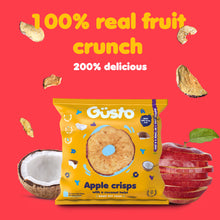 Load image into Gallery viewer, Air-dried apple crisps with a coconut twist.