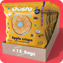 Load image into Gallery viewer, Air-dried apple crisps with a coconut twist.