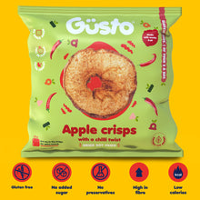 Load image into Gallery viewer, Apple crisps with a chilli twist. 12x20g
