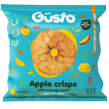 Load image into Gallery viewer, Air-dried apple crisps with a mango twist.
