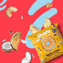 Load image into Gallery viewer, Air-dried apple crisps with a coconut twist.
