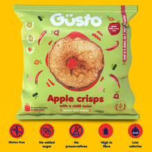 Load image into Gallery viewer, Apple crisps with a chilli twist. 12x20g
